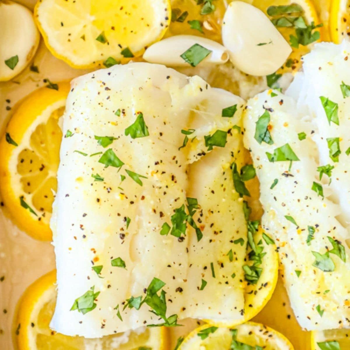 Easy Lemon Garlic Baked Cod Recipe Easy Lemon Garlic Baked Cod Recipe