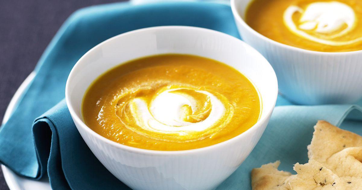 Roasted pumpkin and carrot soup Roasted pumpkin and carrot soup