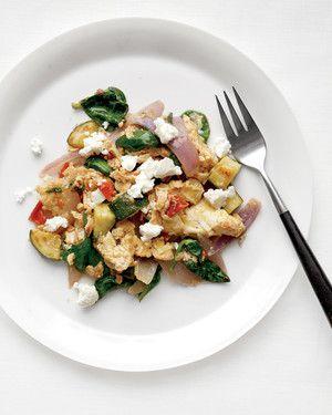 Vegetable Egg Scramble with Feta Vegetable Egg Scramble with Feta