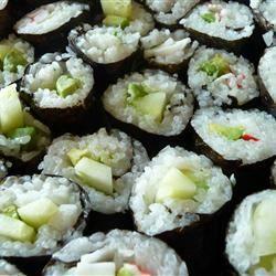 Cucumber and Avocado Sushi Cucumber and Avocado Sushi
