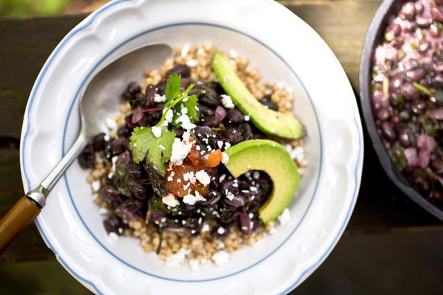 Sorghum Bowl With Black Beans, Amaranth and Avocado Sorghum Bowl With Black Beans, Amaranth and Avocado