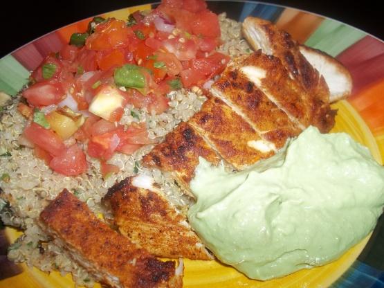 Blackened Chicken Breast With Cilantro LIme Quinoa Blackened Chicken Breast With Cilantro LIme Quinoa