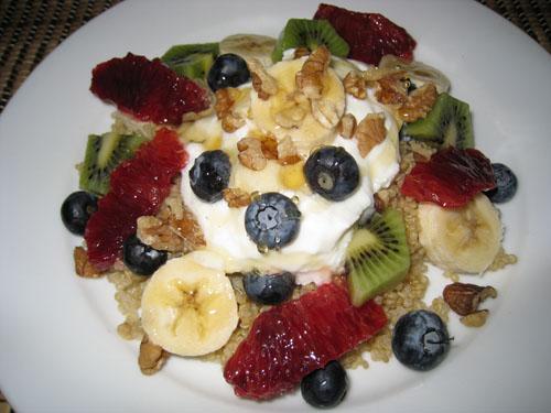 Quinoa Fruit Salad with Yogurt Quinoa Fruit Salad with Yogurt