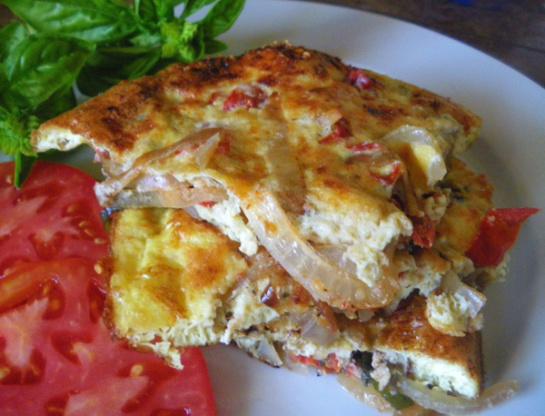 Tomato and Basil Frittata Tomato and Basil Frittata