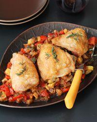 Roast Chicken with Ratatouille Roast Chicken with Ratatouille