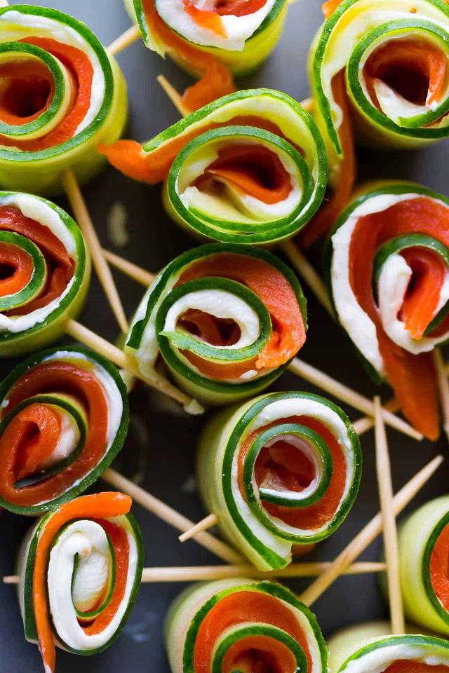 Smoked Salmon Roll ups Smoked Salmon Roll ups