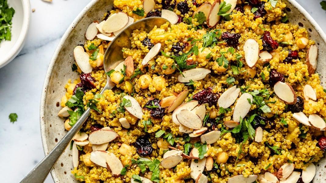 One Pot Moroccan-Inspired Chickpea Quinoa Salad One Pot Moroccan-Inspired Chickpea Quinoa Salad