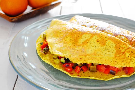 Vegan Roasted Vegetable Omelette Vegan Roasted Vegetable Omelette