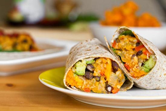 Black Bean and Butternut Squash Burritos Black Bean and Butternut Squash Burritos