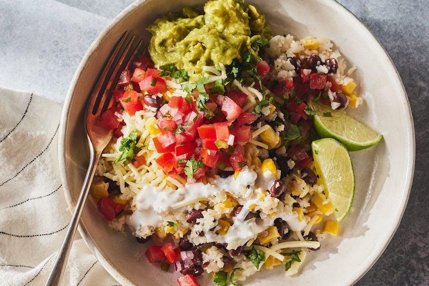 Cauliflower Rice Veggie Burrito Bowl Cauliflower Rice Veggie Burrito Bowl