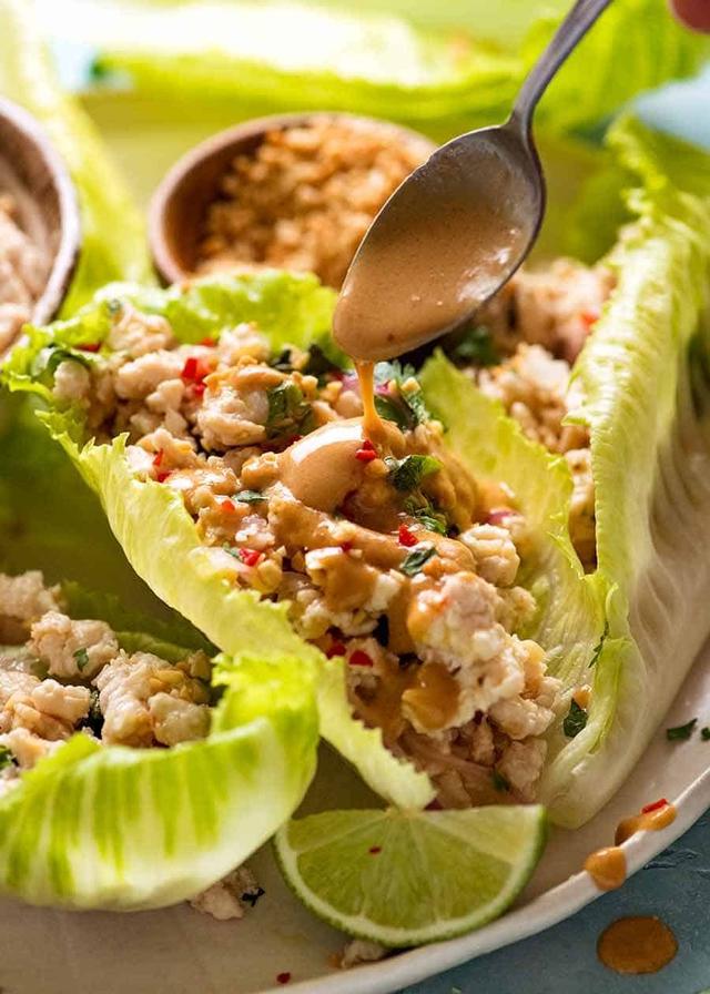 Thai Lettuce Wraps (Larb Gai, Laab Gai) Thai Lettuce Wraps (Larb Gai, Laab Gai)