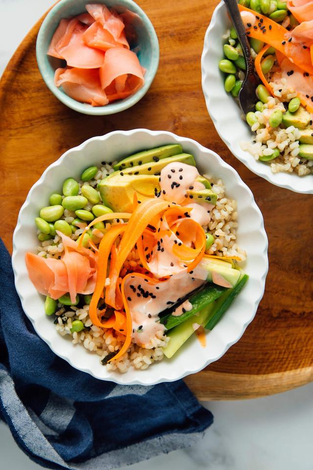Veggie Sushi Bowls Veggie Sushi Bowls