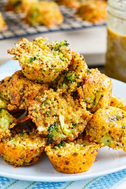 Broccoli and Cheddar Quinoa Bites Broccoli and Cheddar Quinoa Bites
