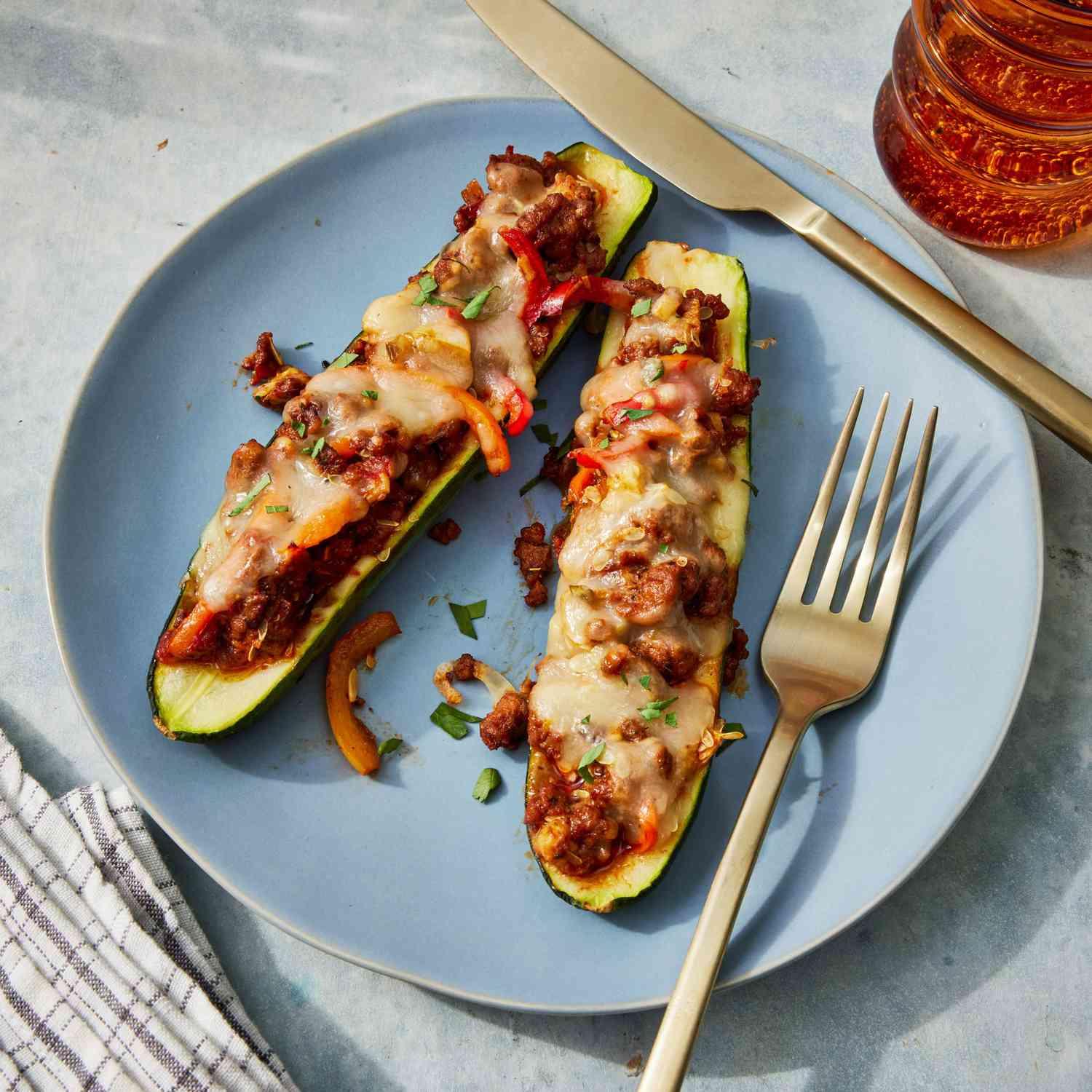 Low-Carb, High-Protein Ground Turkey Zucchini Boats Low-Carb, High-Protein Ground Turkey Zucchini Boats