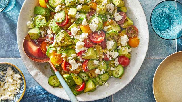 Cucumber-Tomato-Avocado Salad Cucumber-Tomato-Avocado Salad
