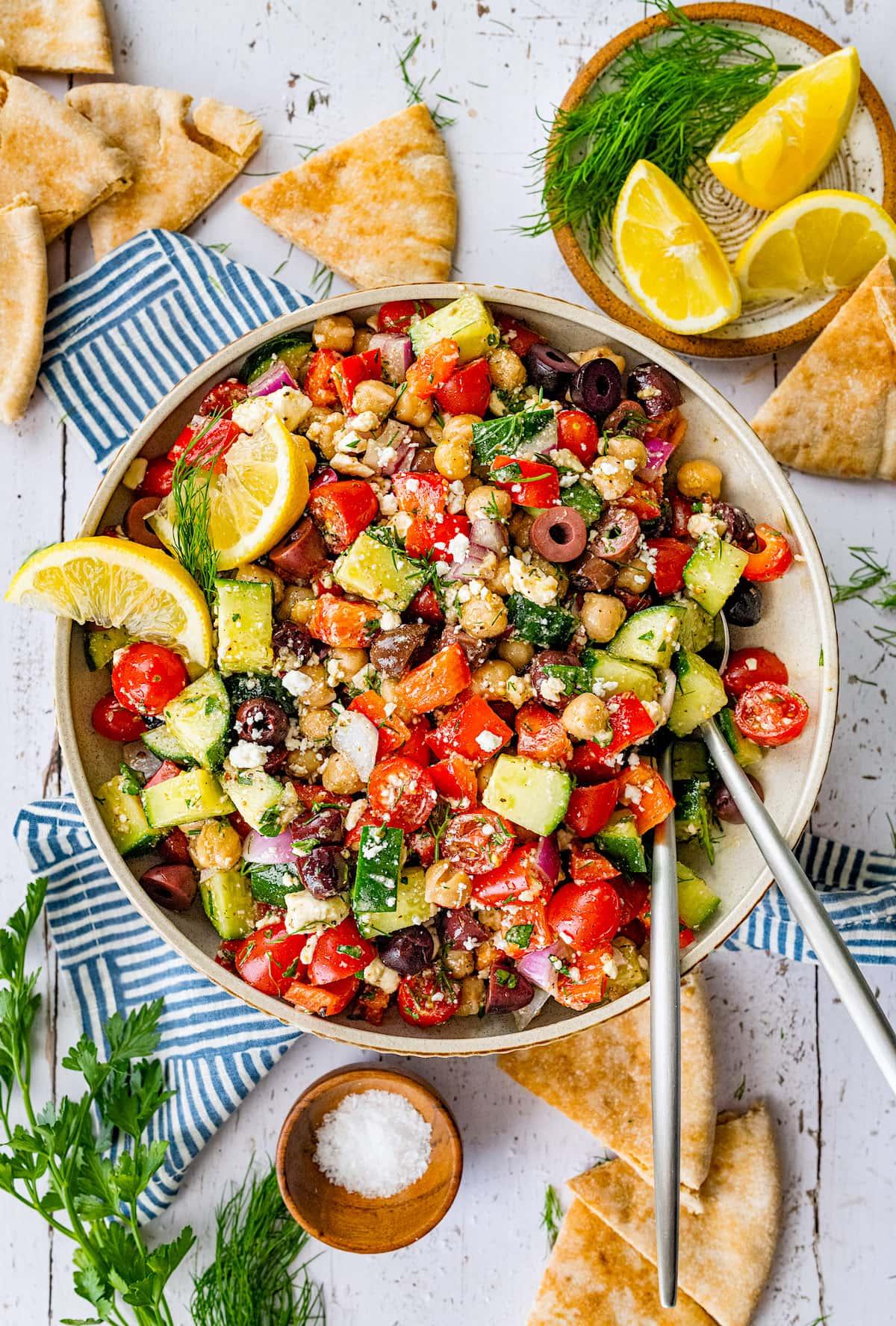 Greek Chickpea Salad Greek Chickpea Salad
