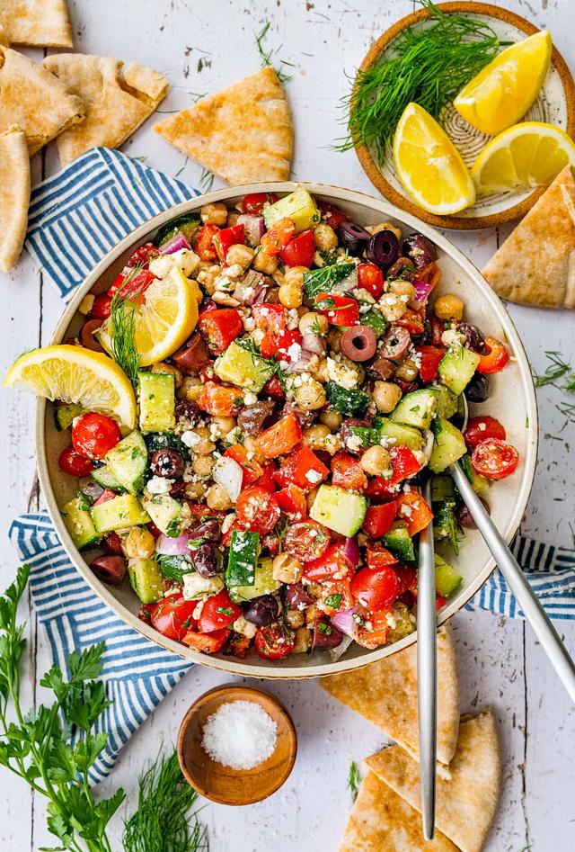 Greek Chickpea Salad Greek Chickpea Salad