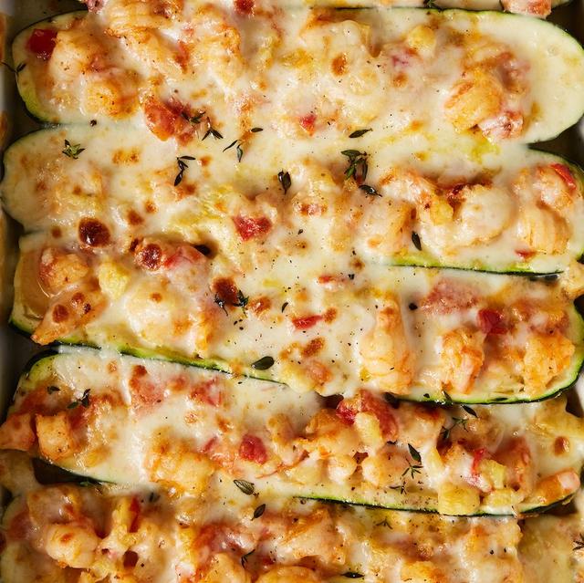 Garlicky Shrimp Zucchini Boats Garlicky Shrimp Zucchini Boats